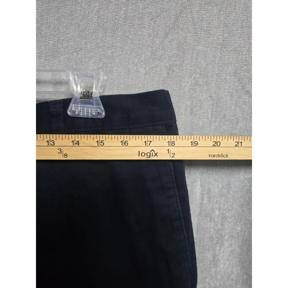 Banana Republic Aiden Short Men 35 Navy Blue Slim Fit Chino Stretch Cotton Short